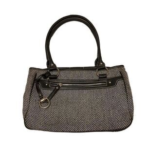 Vintage CHAPS Quiet Luxury Herringbone Handbag. Heritageprep  top handle bag.